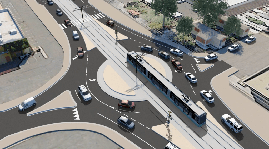 Civil - Light Rail Roundabout Example